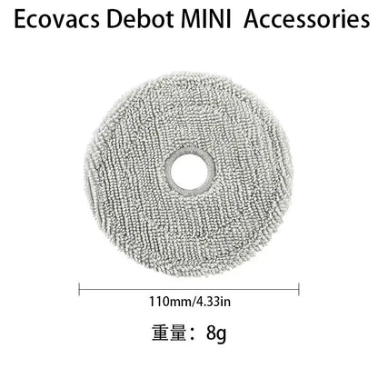 Ecovacs Deebot Mini Robot Vacuum Accessories – Main Brush, Filter, Mop, Dust Bag & More