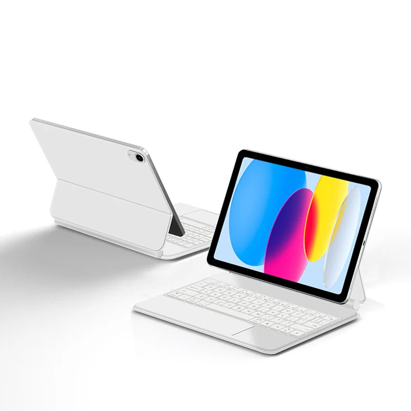 Magic Keyboard for iPad 11th Gen (A16) 2025 | Smart Case | Multi-Language | Black & White | 7 Languages