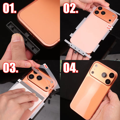 Full Coverage Hydrogel Screen Protector for iPhone 17 / 16 / 15 – HD Side Frame Film