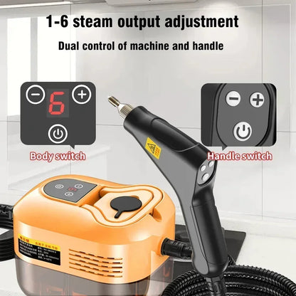 Portable Handheld Steam Cleaner 220V – High Pressure Multifunctional for AC, Kitchen Hood & Car