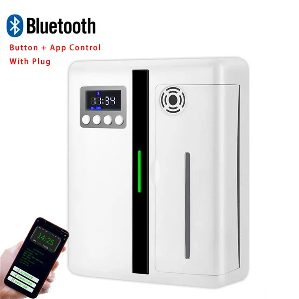 Bluetooth Room Fragrance Diffuser 300m³ – Electric Essential Oil Air Freshener for Home