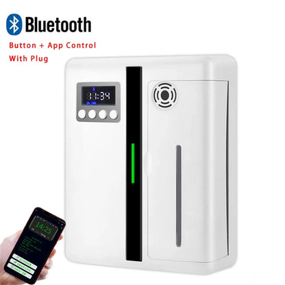 Bluetooth Room Fragrance Diffuser 300m³ – Electric Essential Oil Air Freshener for Home