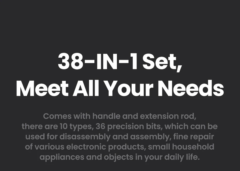 UGREEN 38-in-1 Precision Screwdriver Set | Phone, Laptop, Watch, Glasses Repair Tool Kit