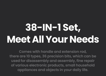 UGREEN 38-in-1 Precision Screwdriver Set | Phone, Laptop, Watch, Glasses Repair Tool Kit