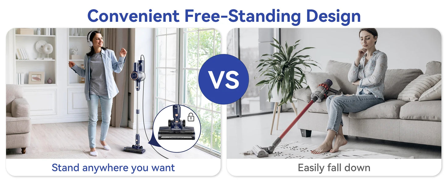 INSE I8 Corded Vacuum Cleaner 25KPa 600W – 6-in-1 Lightweight Stick & Handheld for Carpet & Pet Hair