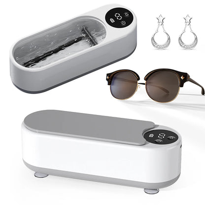 Ultrasonic Jewelry Cleaner Machine – Portable USB Rechargeable Cleaner for Rings, Necklaces & Glasses