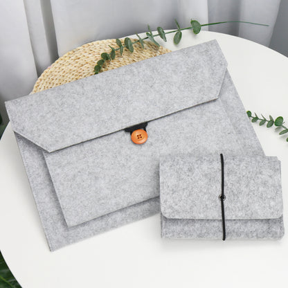 Wool Felt Laptop Sleeve Bag – 11" to 15.6" Shockproof Notebook Pouch | MacBook, Lenovo, Samsung, Huawei