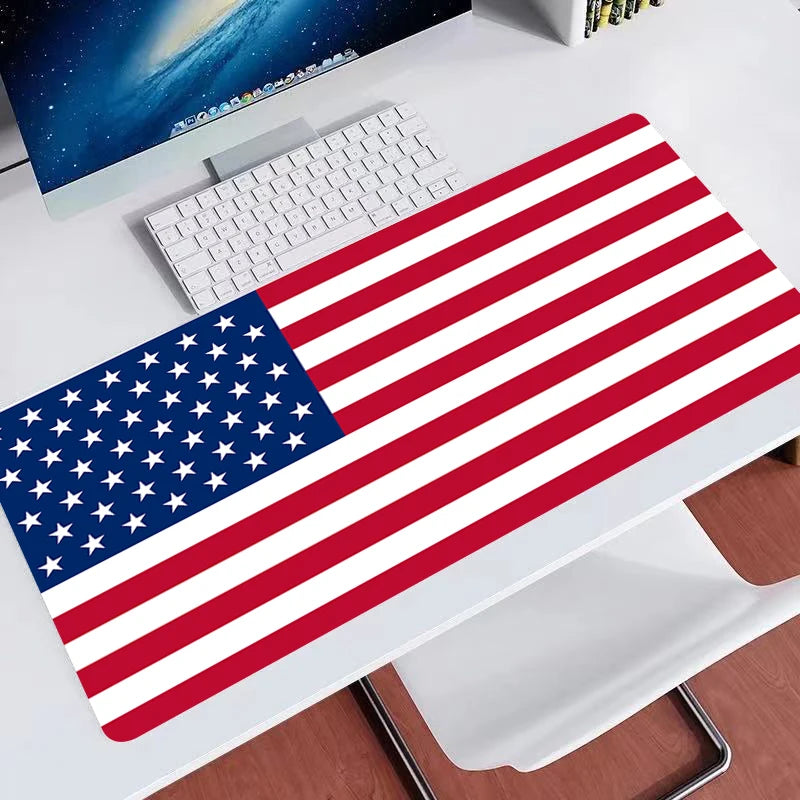 USA Flag XXL Extended Gaming Mouse Pad – 900x400mm Anti-Slip Desk Mat for Keyboard & Mouse