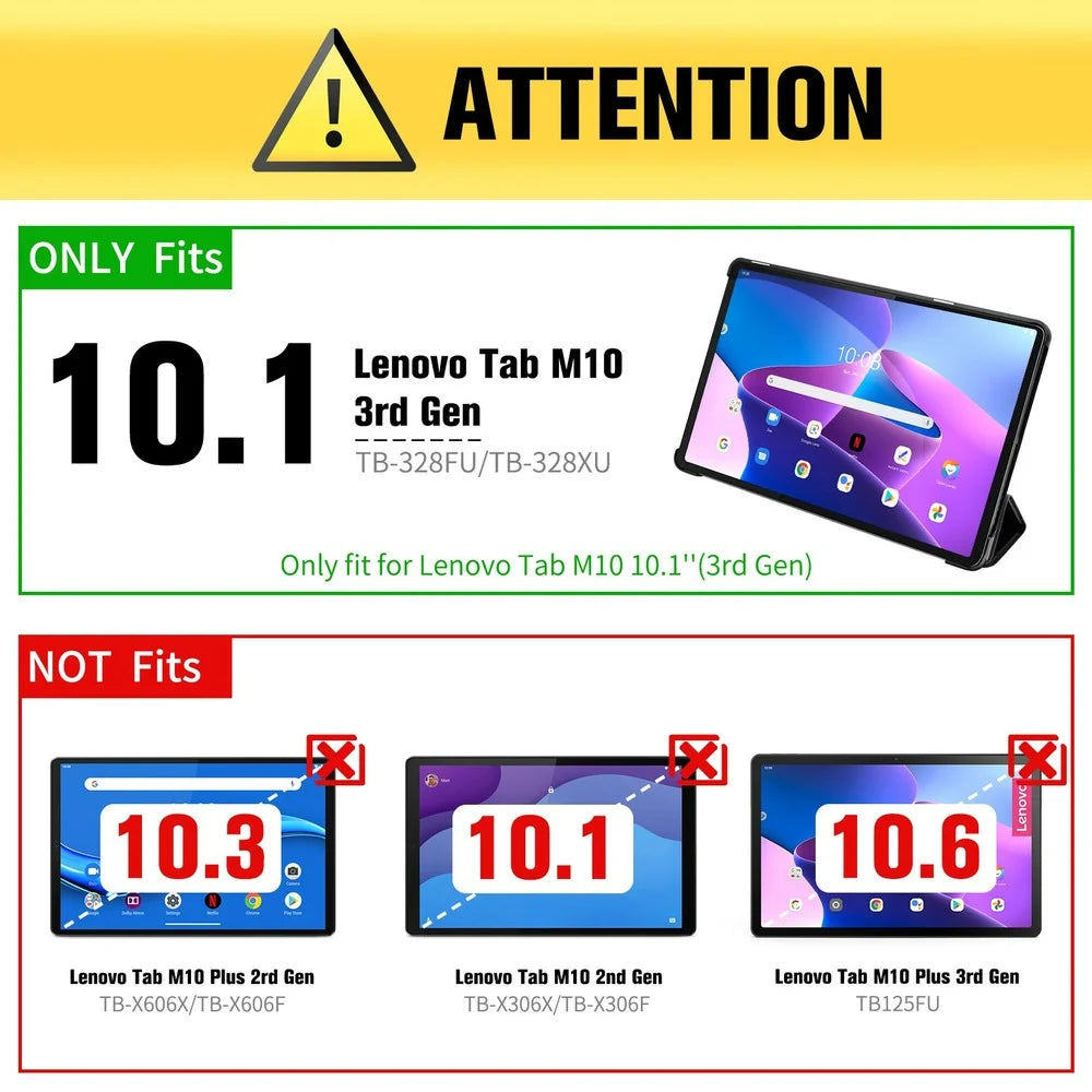 Tempered Glass Screen Protector for Lenovo Tab M10 3rd Gen – 10.1", TB-328XU/TB-328FU