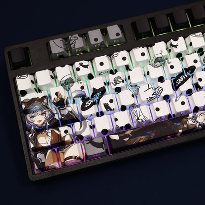 Honkai Star Rail Cipher PBT Keycaps – 108 Keys, Dye-Sub, Backlit, 61/87/104/108 Layout
