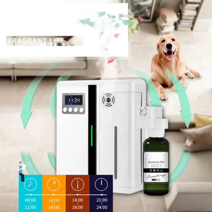 Bluetooth Smart Aroma Diffuser — 300m³ Coverage, Hotel & Home Air Freshener, Electric Fragrance Distributor