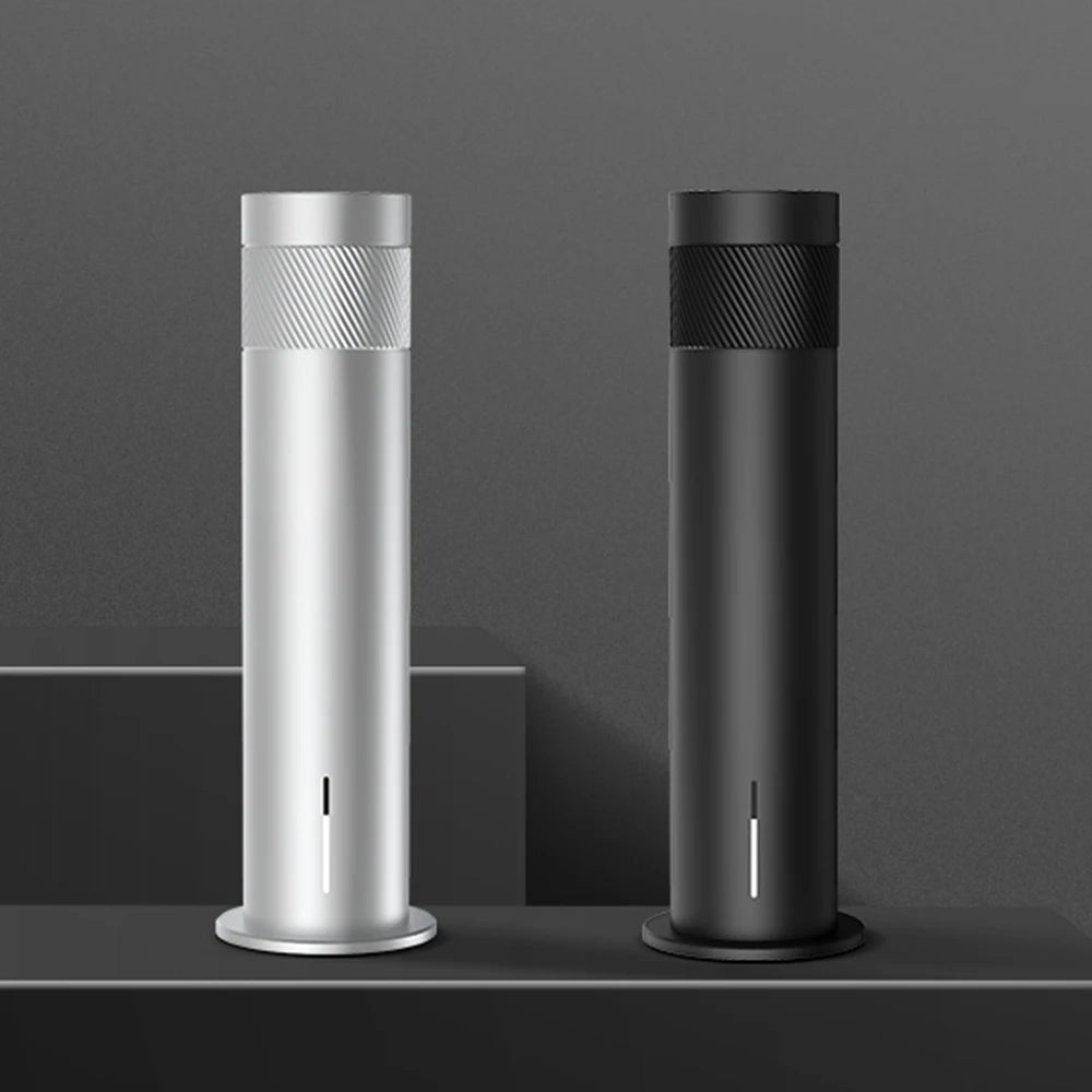 NAMSTE Smart Aroma Diffuser 120ml – 200m³ Coverage, Waterless, CE | Silver/Black EU Plug