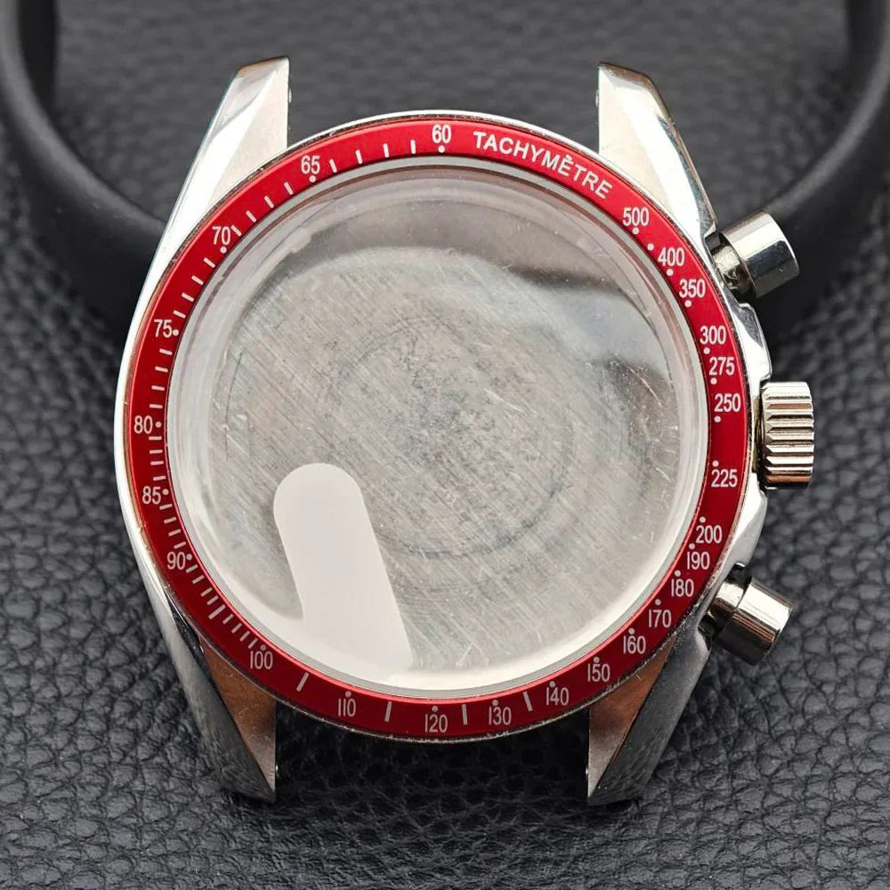 39.7mm Men's Watch Case for VK63 Movement – Metal Case with 20mm Strap Fit & Watch Box