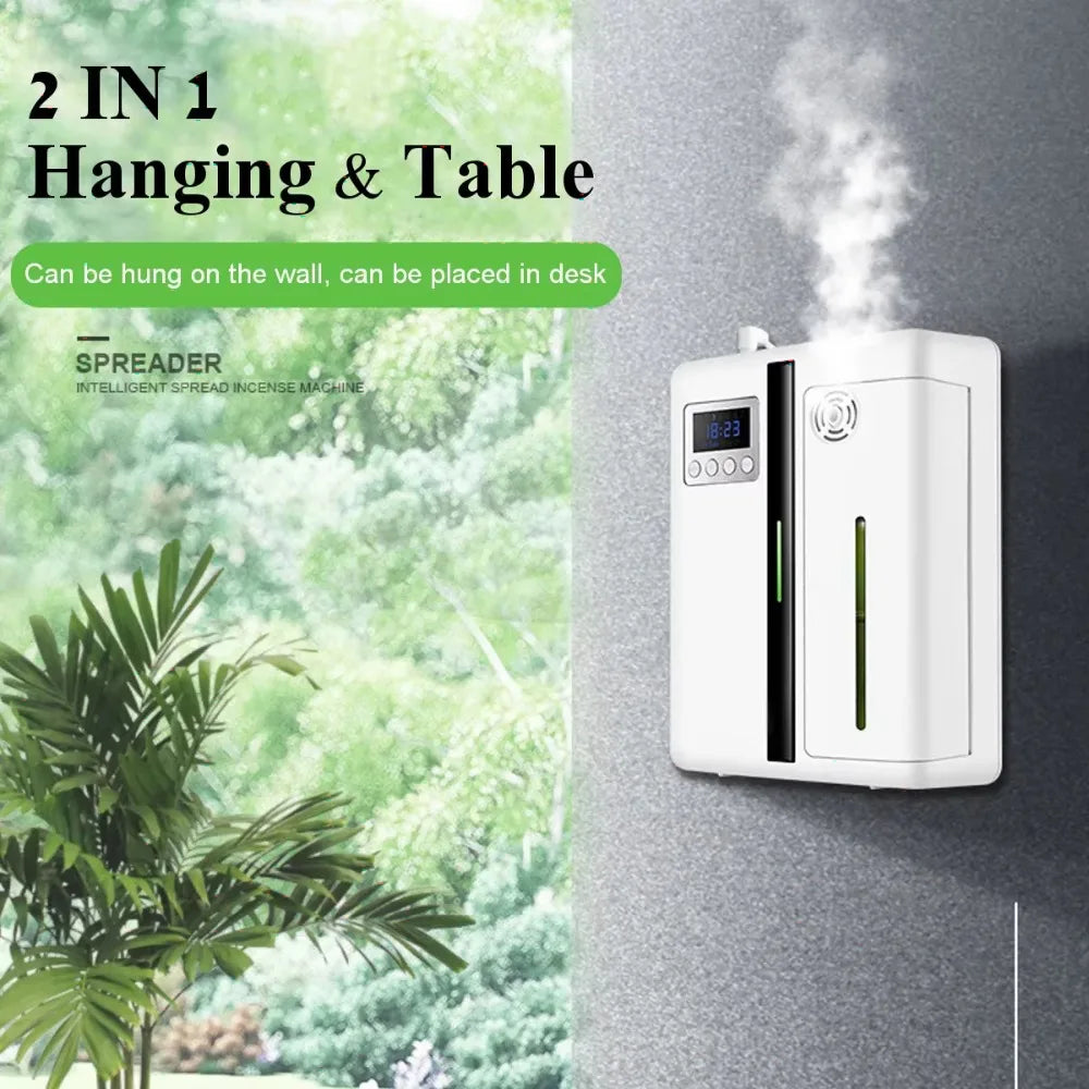 Bluetooth Smart Aroma Diffuser — 300m³ Coverage, Hotel & Home Air Freshener, Electric Fragrance Distributor