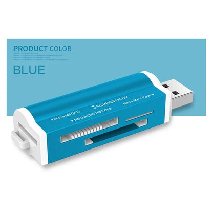 All-in-One USB 2.0 Card Reader – SD, TF, Micro SD, MMC, MS Pro