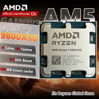 AMD Ryzen 7 9800X3D – 8C/16T, 5.2GHz, 96MB 3D V-Cache, AM5, 120W