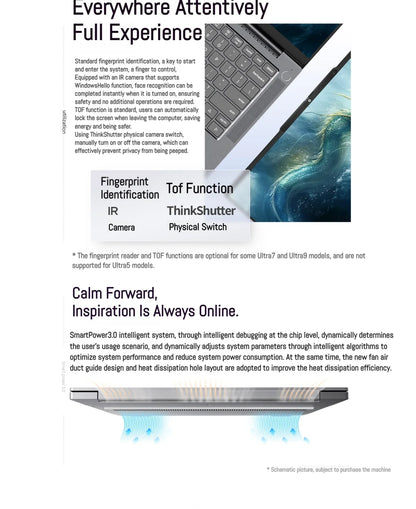 Lenovo ThinkBook 14+ 2025 Laptop | Intel Ultra 5/7/9 | Intel Arc 130T/140T | 32GB DDR5 | 1TB SSD | 14.5" 120Hz