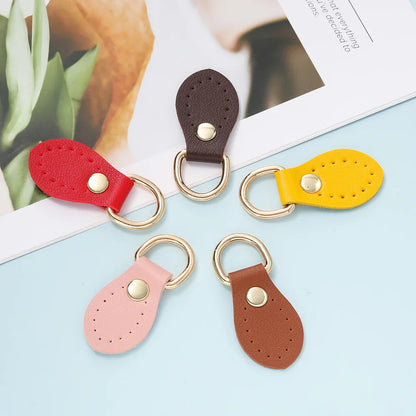 2-Pack PU Leather Bag Buckle Straps with Metal D-Ring - DIY Bag Accessories