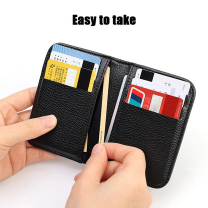 LISM Ultra-Slim PU Leather Credit Card Holder Wallet