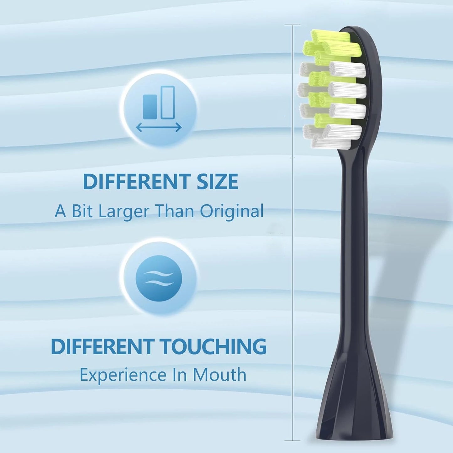 Pack of 4, 6, or 8 R.E.D. Shopping electric toothbrush replacement heads with soft bristles for adults, suitable for daily dental care.