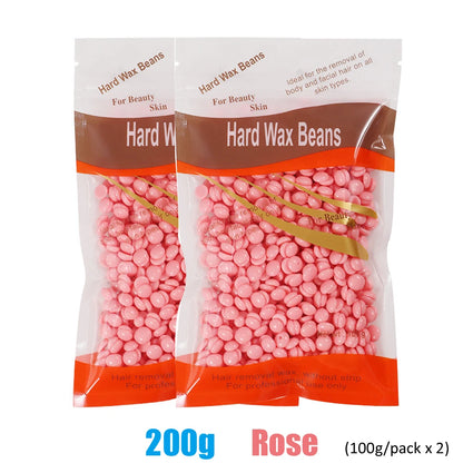Hard wax beans for hair removal by R.E.D. Shopping, shown in a 500g container, ideal for professional waxing and personal care.