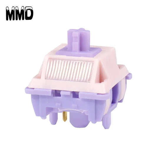 MMD Princess V4 Mechanical Keyboard Switches – 5-Pin Linear & Tactile, RGB, Lubricated, 10–110 PCS
