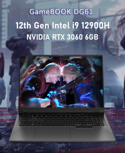 16.1" Gaming Laptop Intel i9-12900H NVIDIA RTX 3060 6G – 2.5K 144Hz RGB Windows 11 WiFi 6