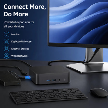 Erilles Mini PC Intel N150 – 16-32GB RAM, up to 2TB SSD, WiFi 6, BT 5.2, Windows 11 Pro