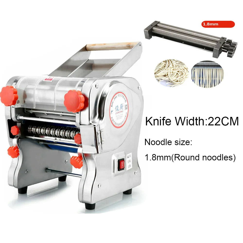 550W Electric Pasta & Noodle Maker Machine – Stainless Steel Dual Knife