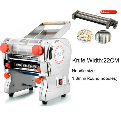 550W Electric Pasta & Noodle Maker Machine – Stainless Steel Dual Knife