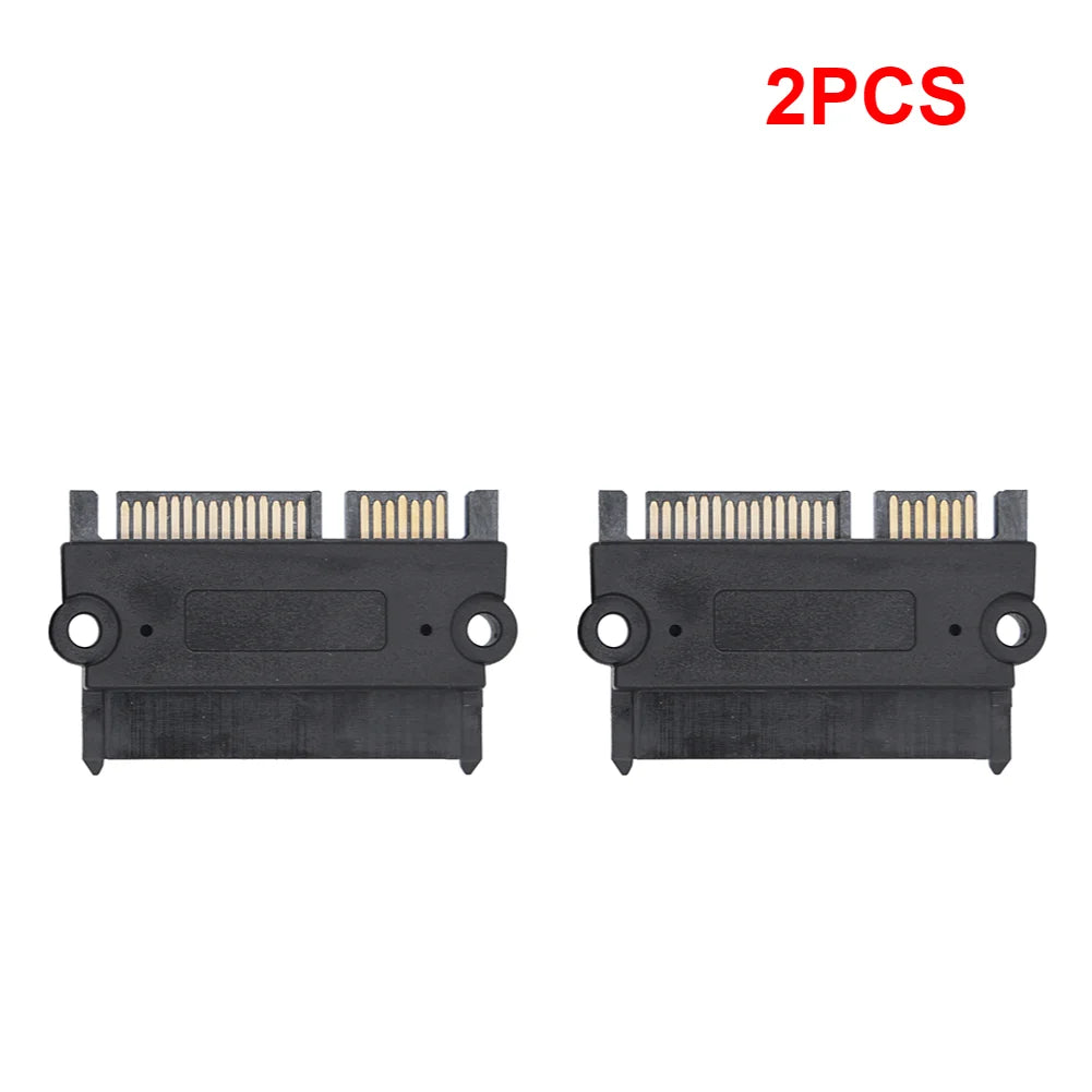 SATA 22-Pin Male to Female Adapter – Power & Data Converter