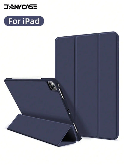 iPad Protective Case with Pencil Slot – Fits iPad A16, Air 11"/13", Pro 11"/13", Mini 6 & More