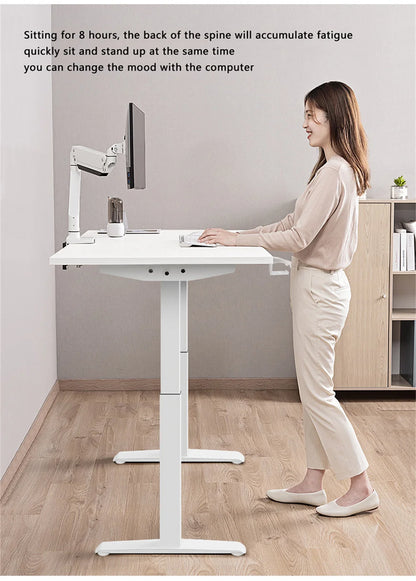 Smart Electric Standing Laptop Computer Motion Desk Height Adjustable Desk Lifting Table Standing Desk Sit Desk Home Office
