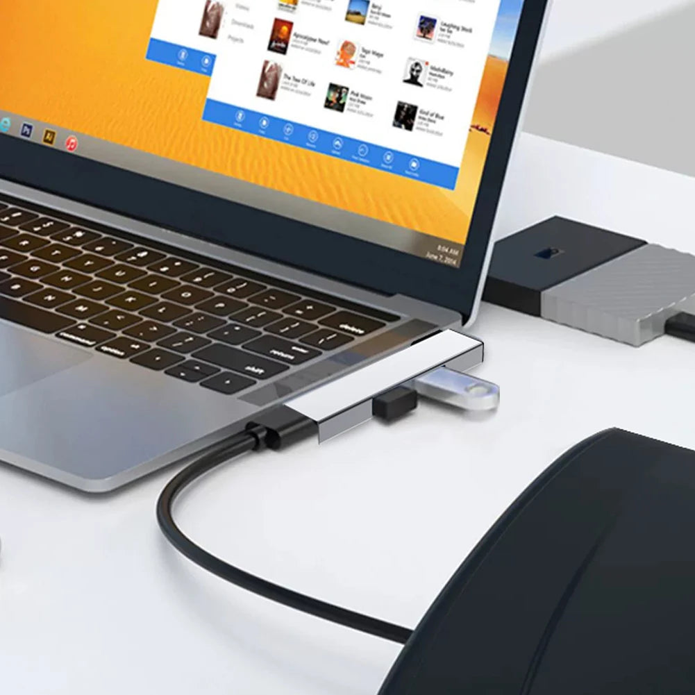 3-in-1 USB Hub OTG – USB-C & USB 3.0 to 3x USB, 5Gbps for PC & Laptop