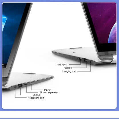 2-in-1 Laptop 11.6" Touch Screen – Intel Core i7-8500Y, 8GB RAM, 1TB/2TB SSD, Windows 11, 360° Flip
