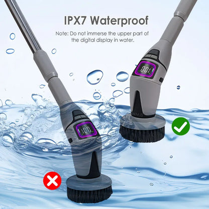 10-in-1 Electric Cleaning Brush | Multifunctional | Bathroom & Toilet | Voice Announcement