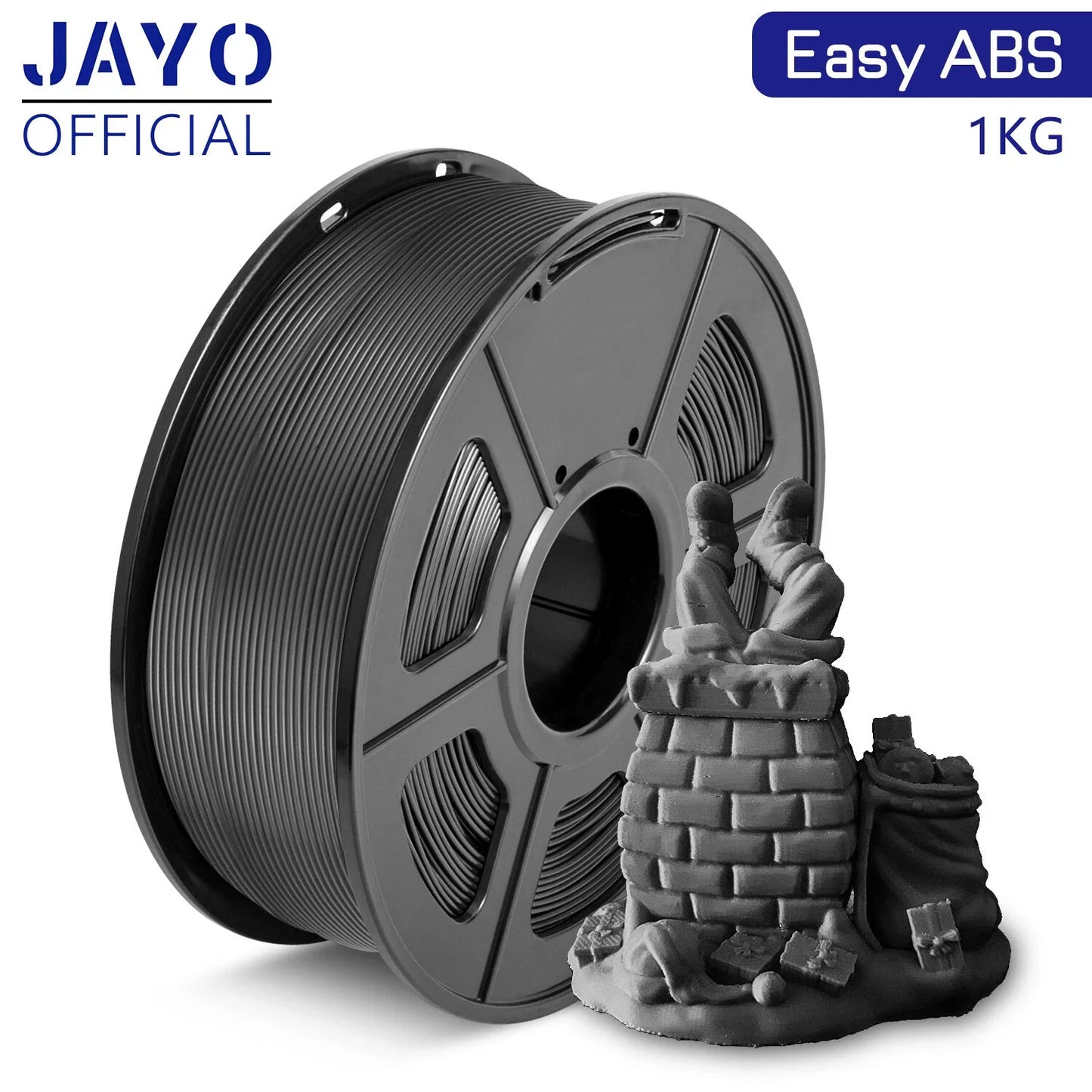R.E.D. Shopping JAYO Easy ABS 3D printer filament 1.75mm, 1kg spool showing filament roll for FDM 3D printing.