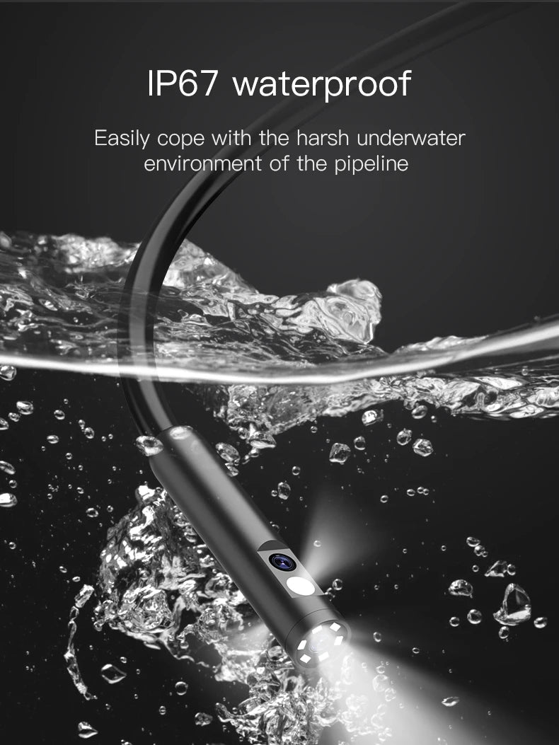 KERUI 1080P Industrial Endoscope Camera – 5" LCD, Dual/Triple Lens