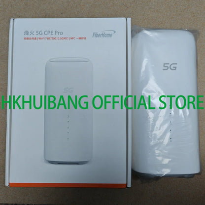 FiberHome LG6851F 5G CPE Pro WiFi 7 Router | BE7200 | Dual 2.5G LAN | 5G/4G LTE | NFC | SIM Card