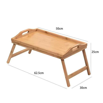 Wood Laptop Bed Tray Table | Adjustable Riser | Portable Lap Desk Stand | Cooling Holder for Bed & Sofa