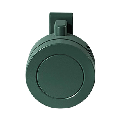 Leafless Mini Clip Fan – USB Neck & Waist Cooling Fan, 3 Speeds (Green)