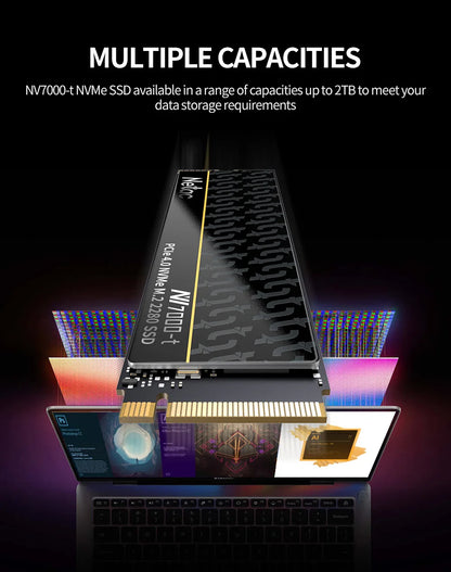 Netac NVMe SSD M.2 2280 PCIe 4.0 | 7400MB/s | 1TB / 2TB / 4TB | For PS5, Laptop & PC