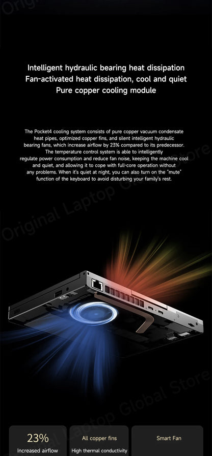 GPD Pocket 4 Mini Laptop – 8.8" 2.5K 144Hz, AMD Ryzen 7 8840U / AI 9 HX 370, Up to 32GB RAM