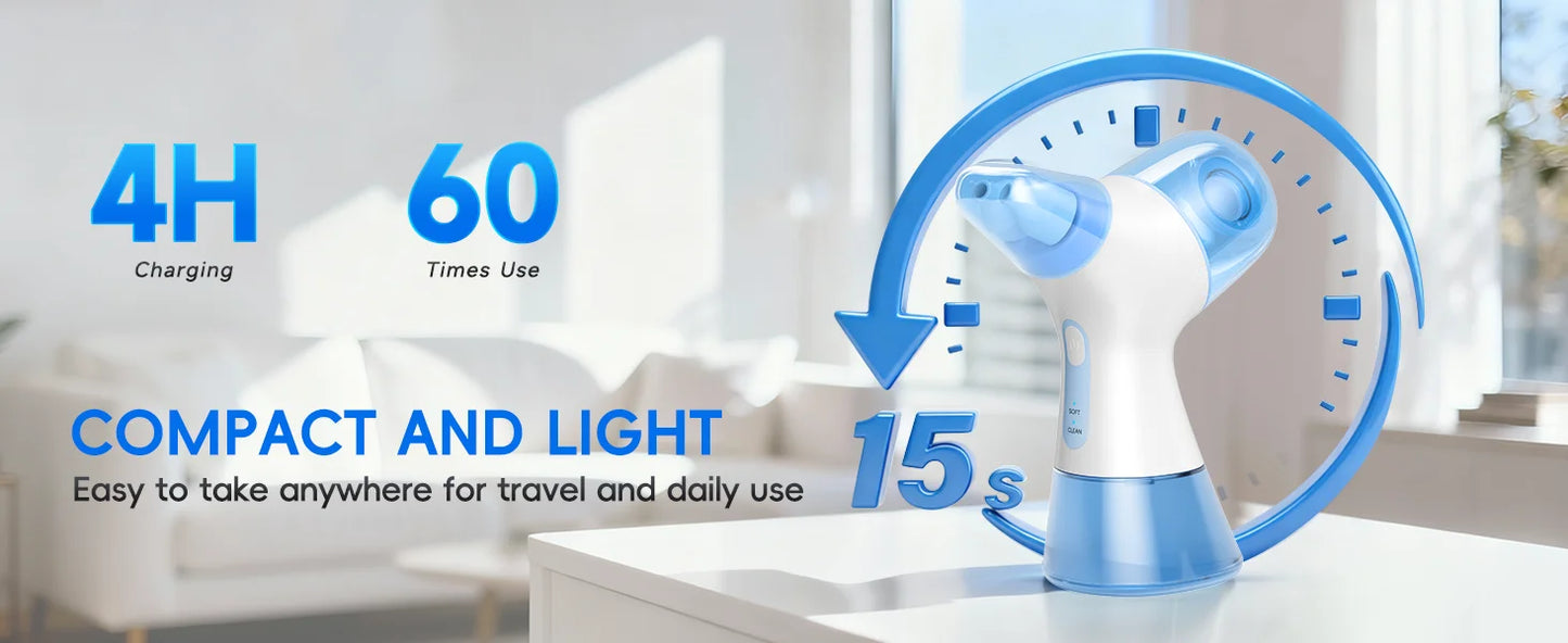 Self-Cleaning Nasal Irrigator & Water Flosser Combo | 30 Sinus Salt Packets | Auto Waste Collection