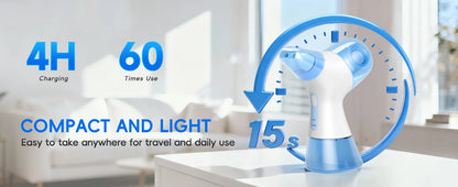 Self-Cleaning Nasal Irrigator & Water Flosser Combo | 30 Sinus Salt Packets | Auto Waste Collection