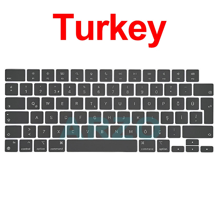 MacBook Pro Air Keycap Replacement Set M1 M2 M3 — 13" 14" 16" Keyboard Repair (A2442 A2485 A2779 A2780 A2681 A2941)