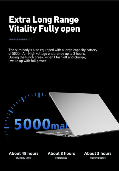 14.1" Slim Laptop – Intel Core i7, 16/32GB DDR4, up to 2TB SSD, Wi-Fi 6, Windows 11 Pro