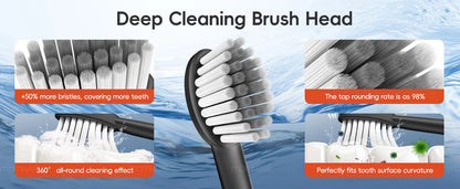 Mornwell D52 Portable Water Flosser + X3 Electric Toothbrush Combo – 4 Modes, 300ml Tank, Rechargeable, Travel-Ready