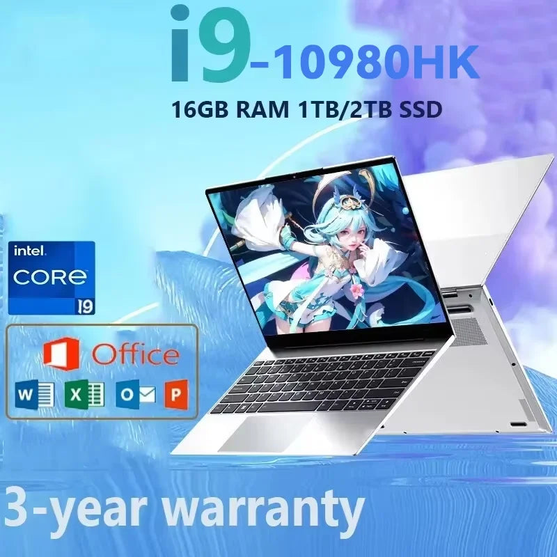 14.1" Gaming Laptop 2026 | Intel Core i9-10980HK | 16GB RAM | Up to 2TB SSD | 4K HD | Win 11