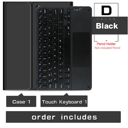 Wireless Magic Keyboard & Mouse Case for iPad Pro 11/13, Air 11/13, iPad 7-10 Gen – Bluetooth, Touchpad
